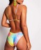 bikini de damas de color degradado de arco iris de moda sexy NSHL2513