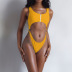  one-piece ladies solid color swimwear NSHL2518