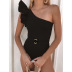  New Ruffle One-shoulder Bikini One-Piece Swimsuit NSDA2530