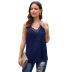 sling vest women s summer loose V-neck lace ice silk camisole top NSSI2551