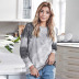  fashion printed round neck pullover ladies long sleeve top NSSI2562
