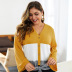 new plus size women s slim loose knit sweater  NSQH7838