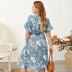 spring and summer loose and thin large print dress  NSQH7936