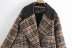 chaqueta de traje de lana con costuras a cuadros NSAM8075