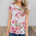 Fashion digital printing round neck short-sleeved T-shirt  NSDY8178