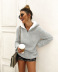autumn and winter zipper pocket high neck sweater  NSDY8193