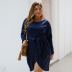 fashion plus size autumn and winter new sexy dresses NSDY8215