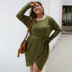 fashion plus size autumn and winter new sexy dresses NSDY8215