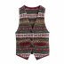 winter jacquard knitted vest  NSAM8256