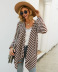 women s new striped long sleeves sweater coat  NSDY8270