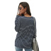 fashion women s new long-sleeved striped sweater NSDY8275