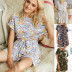 summer camouflage short-sleeved jumpsuit  NSDY8301