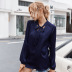 new women s long-sleeved solid color casual top NSDY8312