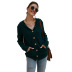 fashion women s hooded knitted long-sleeved top NSDY8327