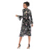large swing floral chiffon dress NSCX8362