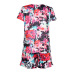 round neck short sleeve printing casual home service  NSKX8476