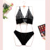 new lace hollow deep V sexy lingerie set  NSYO8714
