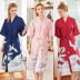 spring and summer long silk pajamas  NSJO8782