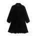 black velvet shirt dress  NSAM8822