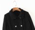 abrigo retro de lana con doble botonadura NSAM8837