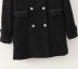 retro double-breasted woolen coat  NSAM8837