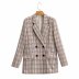 all-match loose and thin double-breasted suit blazer NSAM8873