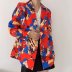 graffiti long sleeve double breasted mid-length suit  NSAM8895