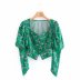 autumn floral print long sleeve blouse  NSAM8949
