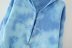 blue tie-dye long-sleeved sweater  NSAM8964