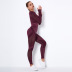 Seamless Knitted Quick-Drying Sports Yoga Suits NSLX8983
