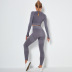 seamless knitted two-piece fitness suit NSLX9008