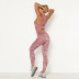Seamless Knit Camouflage Yoga Suit 2 Piece Set NSLX9018