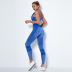 knitted seamless hollow yoga pants sports bra suit NSLX9035