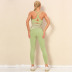 Double-sided Nylon High Waist Hips Sanding Yoga Suit NSLX9036