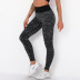 seamless knitted quick-drying striped yoga fitness pants NSLX9044