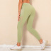 sanding high waist hip tight elastic fitness pants NSLX9051