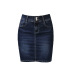 falda de mezclilla elástica de cintura alta de verano NSDT9101