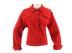 red short slim denim jacket  NSSY9134