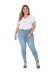 Large size women s elastic washing slim fit jeans NSSY9142