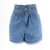 plus size elastic waist  denim shorts   NSSY9469