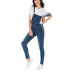loose plus size jeans overalls NSSY9480