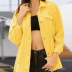 yellow casual loose sunscreen cowgirl jacket  NSSY9492
