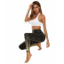 printing fitness sports breathable slim tight yoga pants NSLX9679