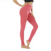 rayas color sólido delgado fitness pantalones deportivos de yoga transpirables sin costuras NSLX9691