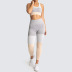 seamless knitted yoga two-piece suit NSLX9715