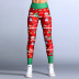 Costura de pantalones deportivos con estampado navideño NSLX9717
