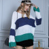 new striped pullover stitching sweater NSYH9726