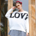 nuevo suéter holgado de manga larga en jacquard para mujer NSYH9737