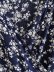 retro v-neck floral lace-up waist slimming dress  NSAM9791