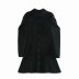 black puffy sleeve shirt dress  NSAM9795